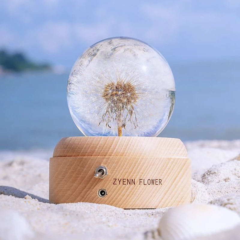 Everlasting Dandelion Music Box